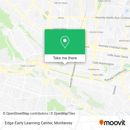 Edge Early Learning Center map
