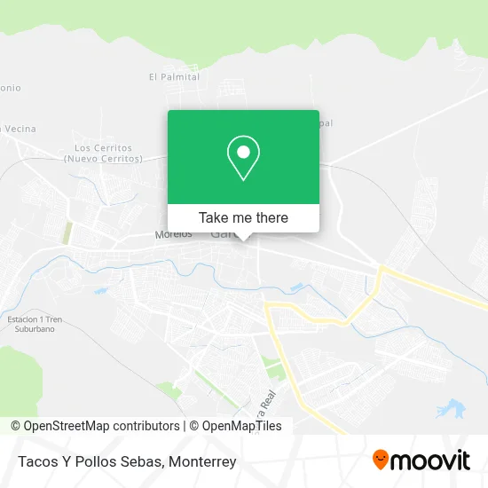 Tacos Y Pollos Sebas map