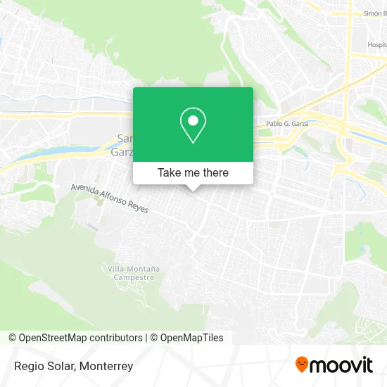 Regio Solar map