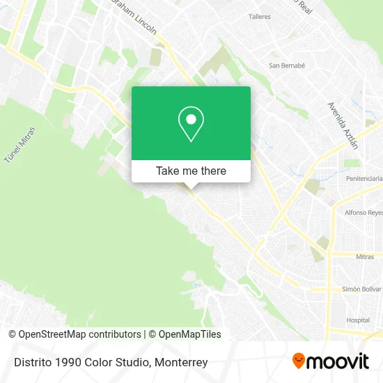 Distrito 1990 Color Studio map