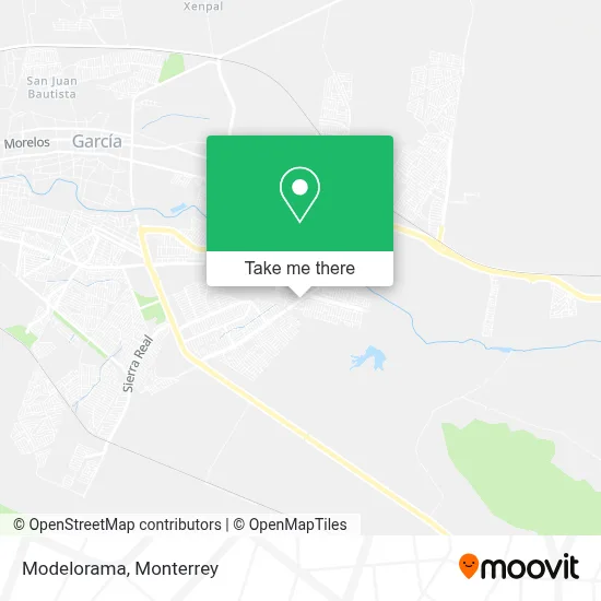 Modelorama map