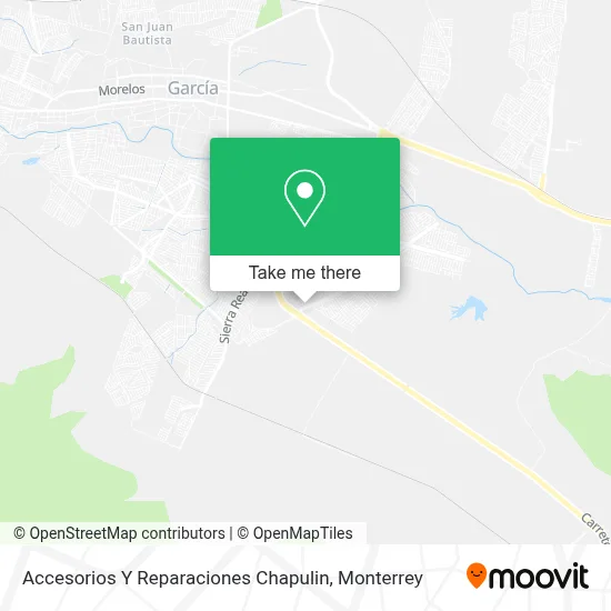Accesorios Y Reparaciones Chapulin map
