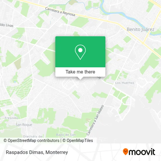 Raspados Dimas map