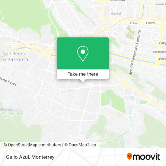 Gallo Azul map
