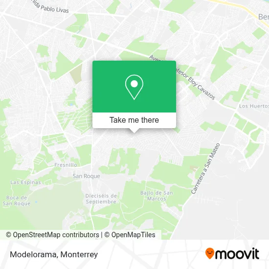 Modelorama map