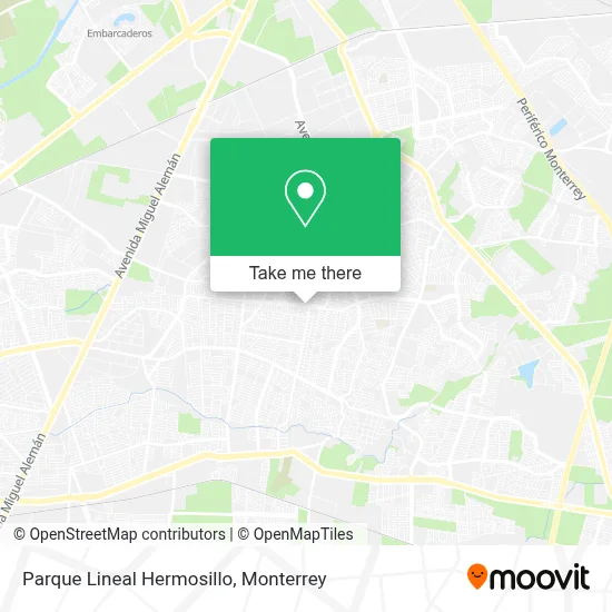 Parque Lineal Hermosillo map