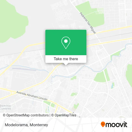 Modelorama map