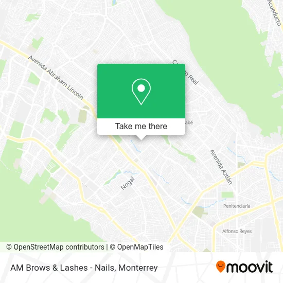 AM Brows & Lashes - Nails map