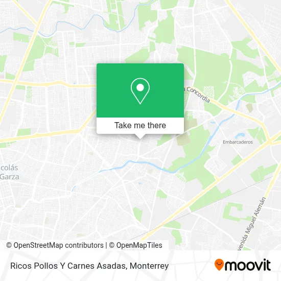 Ricos Pollos Y Carnes Asadas map