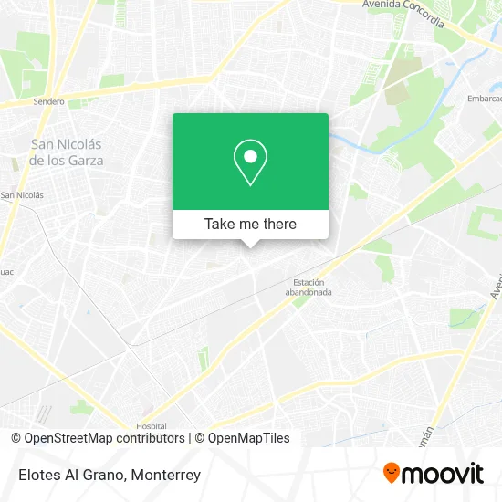 Elotes Al Grano map