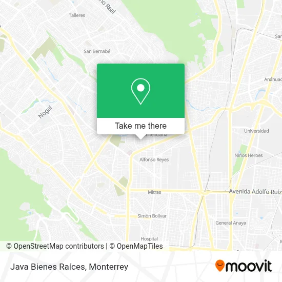 Java Bienes Raíces map