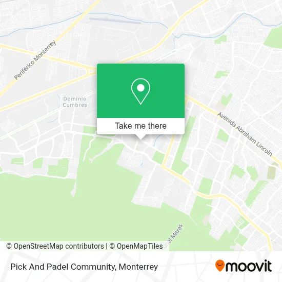 Pick And Padel Community map