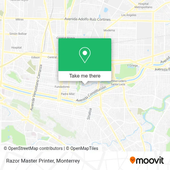 Razor Master Printer map
