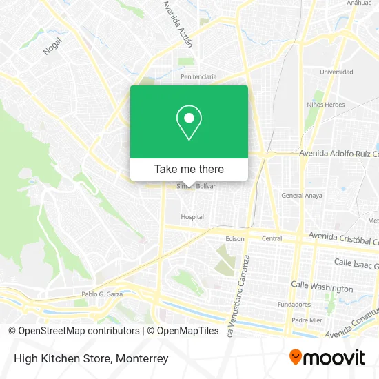 High Kitchen Store map