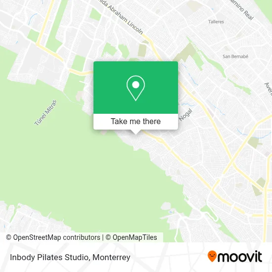 Inbody Pilates Studio map