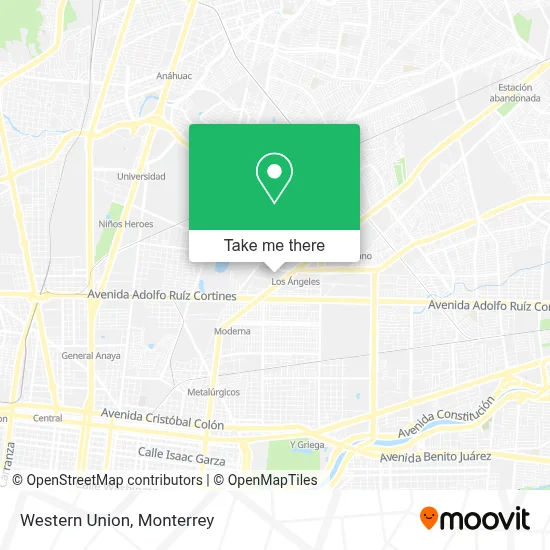 Western Union map