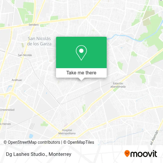 Dg Lashes Studio. map
