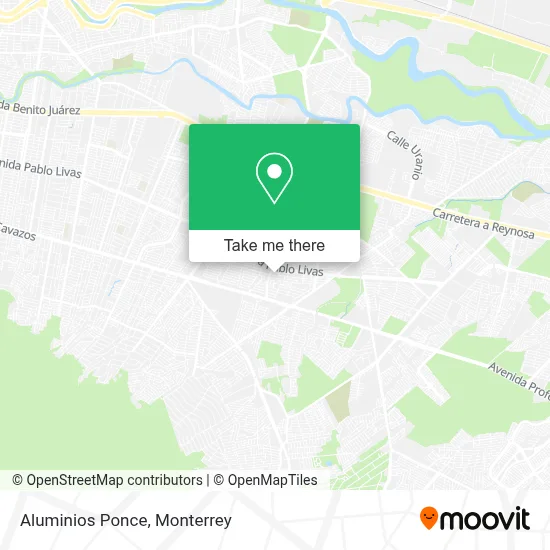 Aluminios Ponce map
