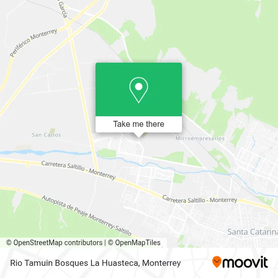 Rio Tamuin Bosques La Huasteca map