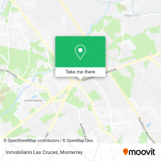 Inmobiliario Las Cruces map