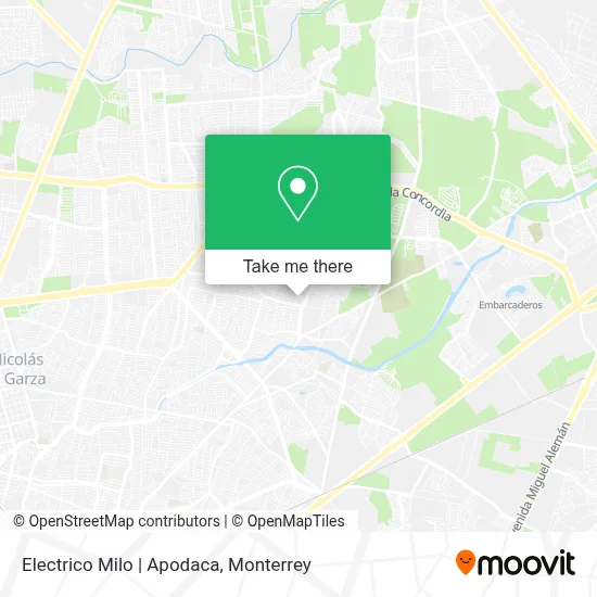 Electrico Milo | Apodaca map