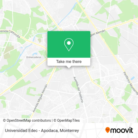 Universidad Edec - Apodaca map
