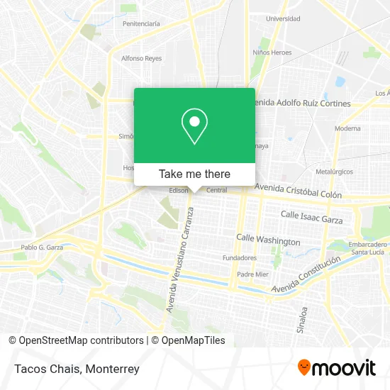 Tacos Chais map
