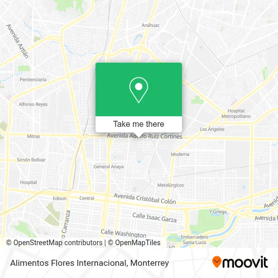 Alimentos Flores Internacional map