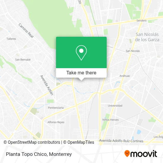 Planta Topo Chico map