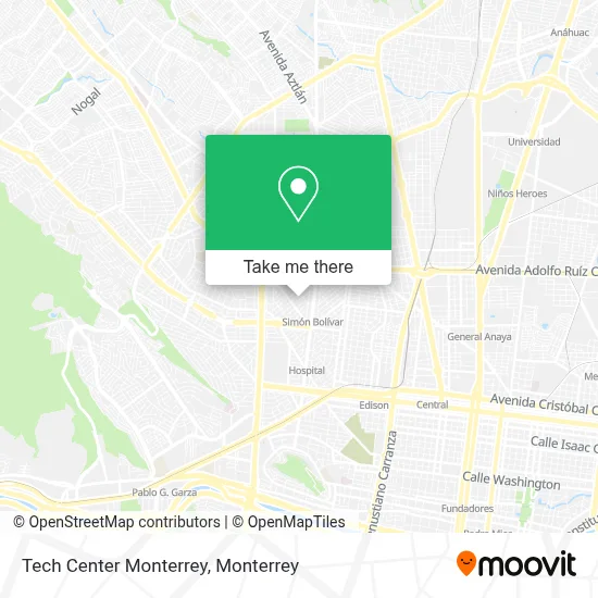 Tech Center Monterrey map