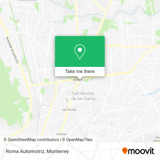 Roma Automotriz map