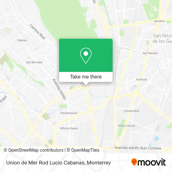 Union de Mer Rod Lucio Cabanas map