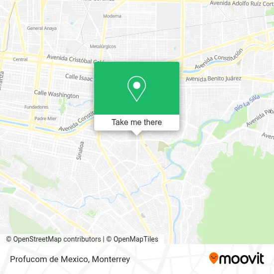 Profucom de Mexico map