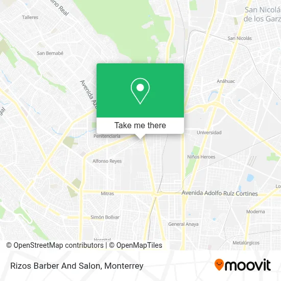 Rizos Barber And Salon map