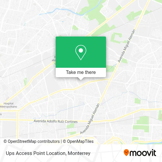 Ups Access Point Location map