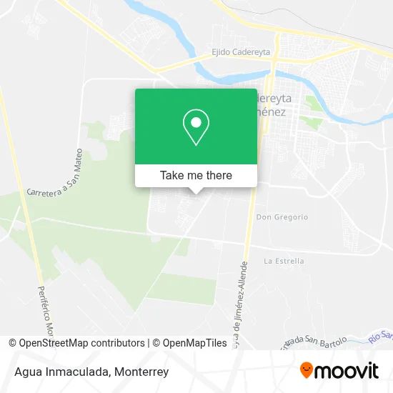 Agua Inmaculada map