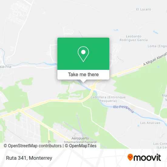 Ruta 341 map