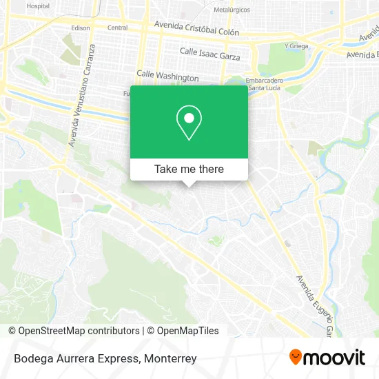 Bodega Aurrera Express map