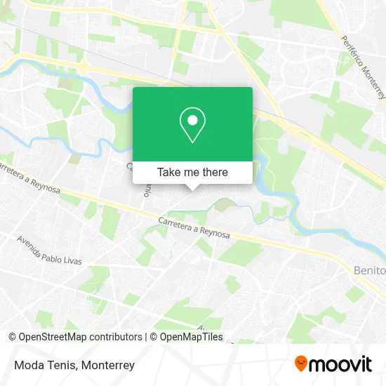 Moda Tenis map