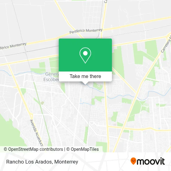 Rancho Los Arados map