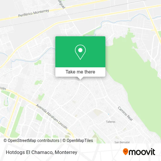 Hotdogs El Chamaco map