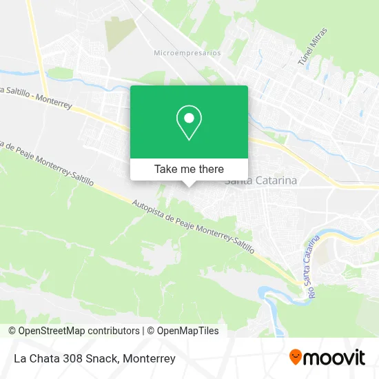 La Chata 308 Snack map