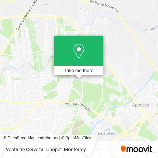 Venta de Cerveza "Chopo" map