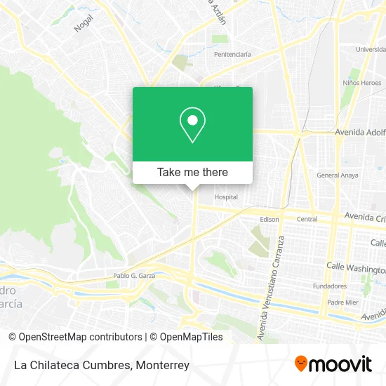 La Chilateca Cumbres map