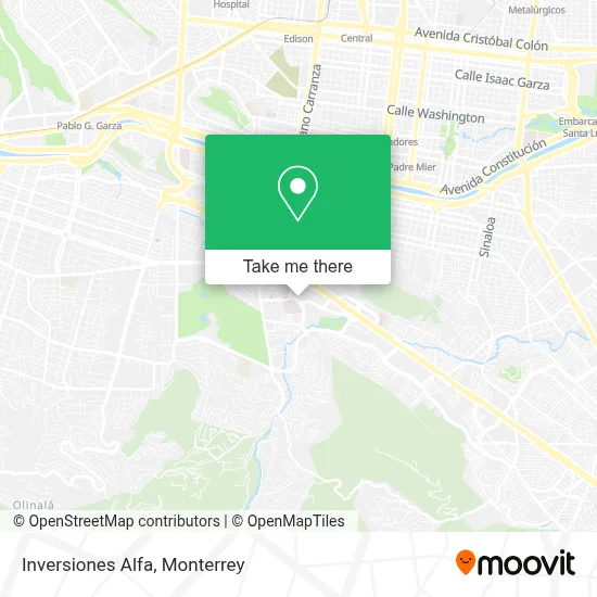 Inversiones Alfa map