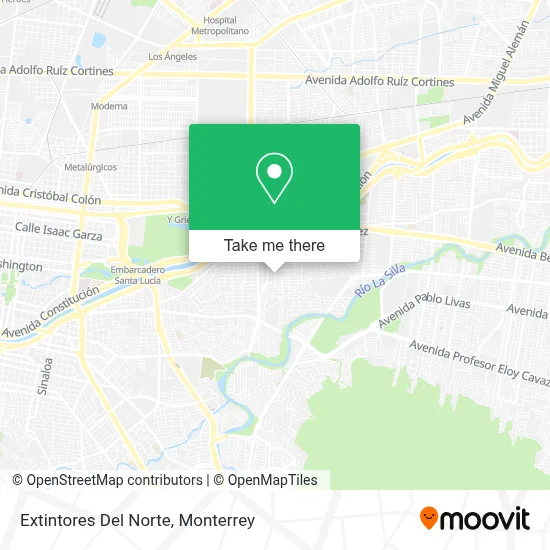 Extintores Del Norte map