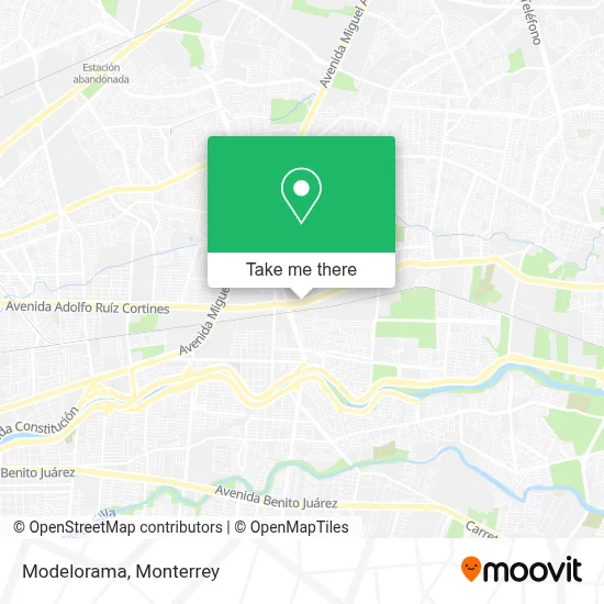 Modelorama map