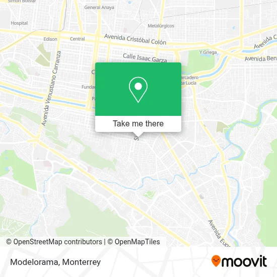 Modelorama map