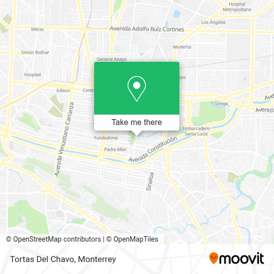 Tortas Del Chavo map