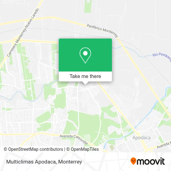 Multiclimas Apodaca map
